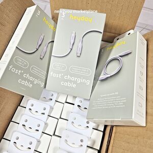 Case 24 Heyday 3 FT Fast Charging Cable Iphone/Ipad-Samsung USB-C To USB-C, Gray